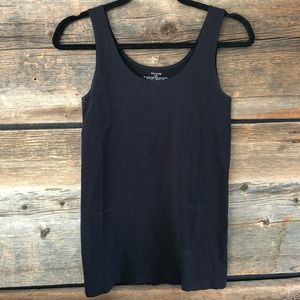 Tahari Black Stretchy Tank Top